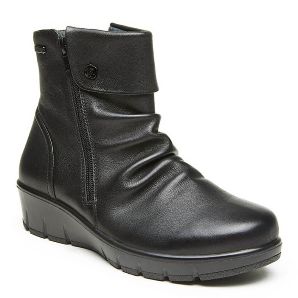 G Comfort 798-5 Ankle Boot H Fit-BLACK