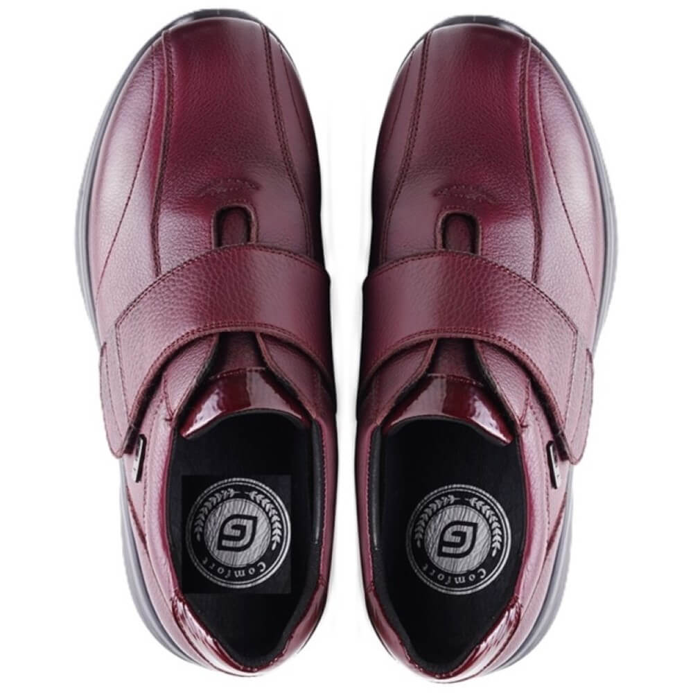 G Comfort P-813 Velcro H-Fit-BURGUNDY