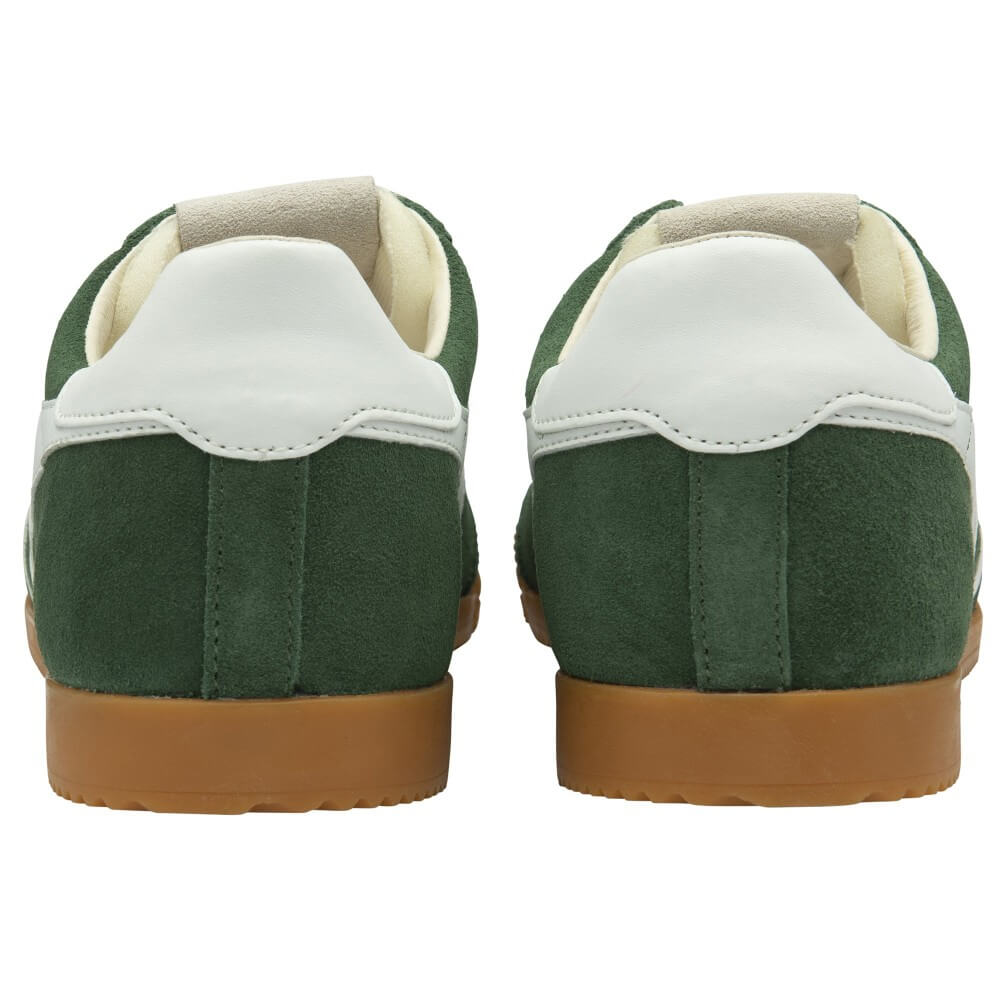 Gola Elan Green and white gum sole sneaker