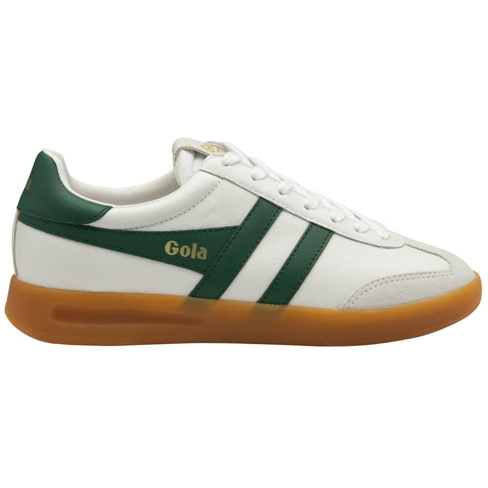 Gola White and Green Gum Sole Sneaker