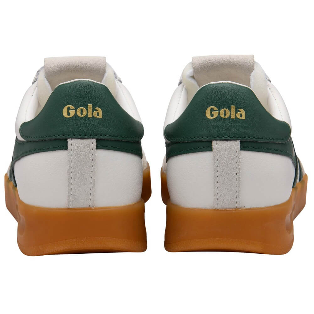 Gola White and Green Gum Sole Sneaker
