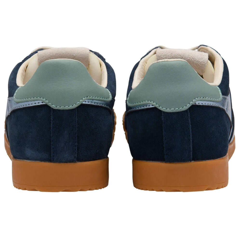 Gola Classics Women's Elan Glitz Trainers Navy/Air/Green Mist