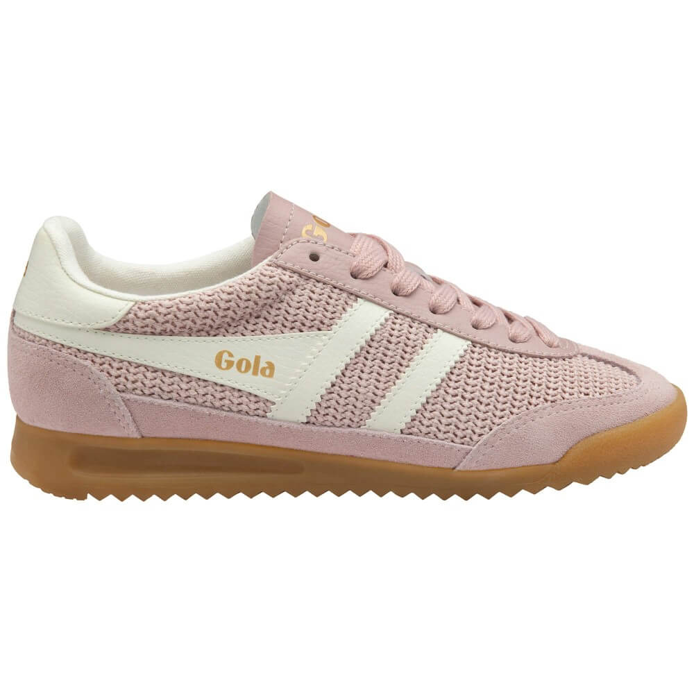 Gola Tornado zephyr Pink sneaker with white sole on a white background 