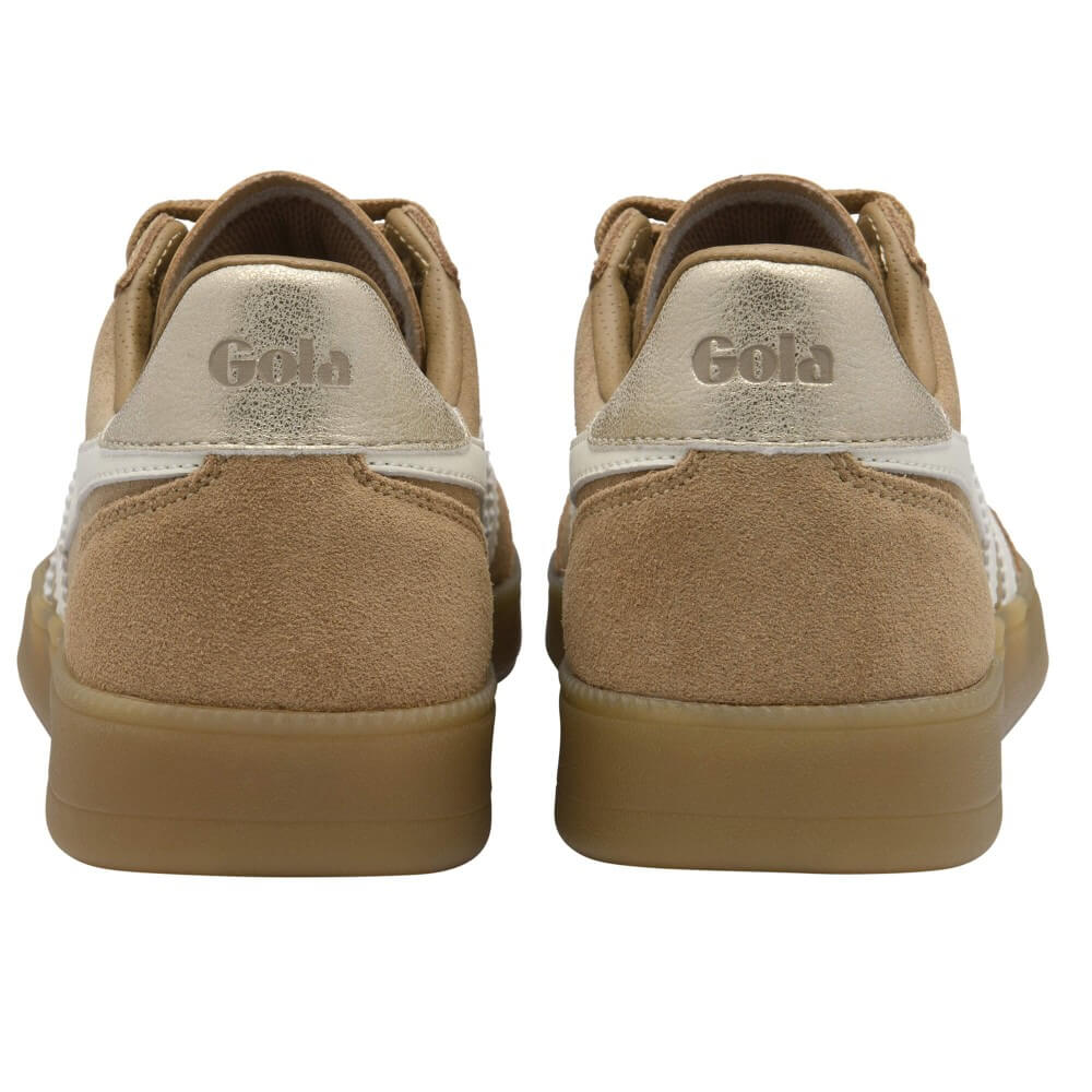 Gola Classics Women's Viper Trainers Light Caramel/Off White/Gold/Gum