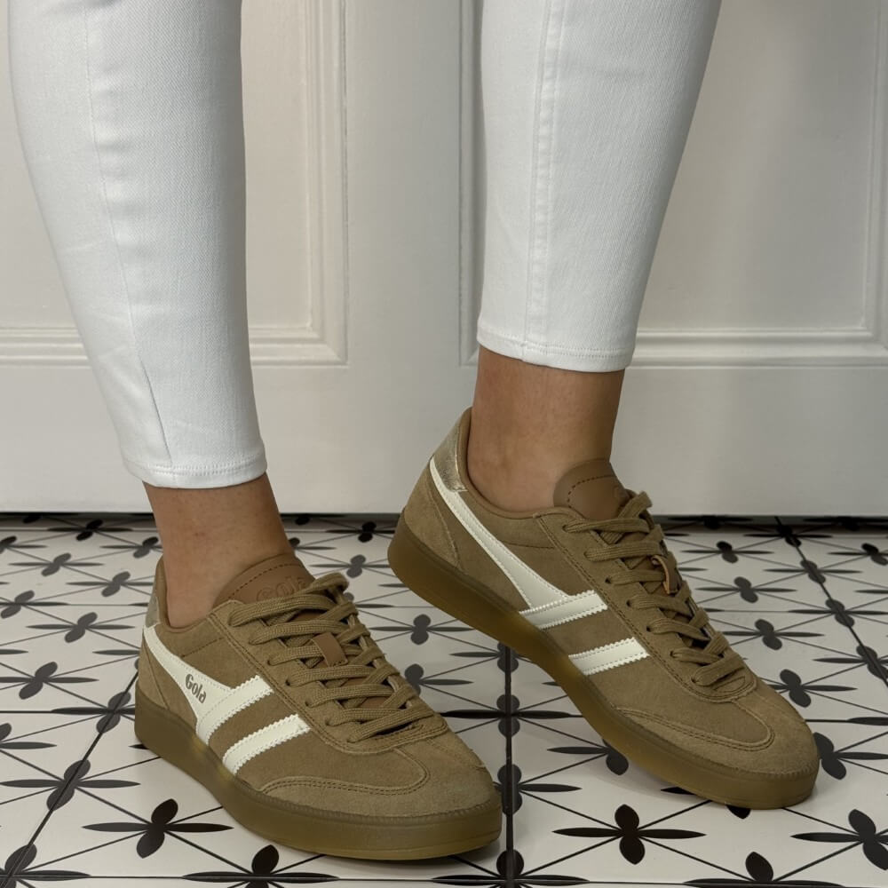 Gola Viper Carmel white gum sole sneakers