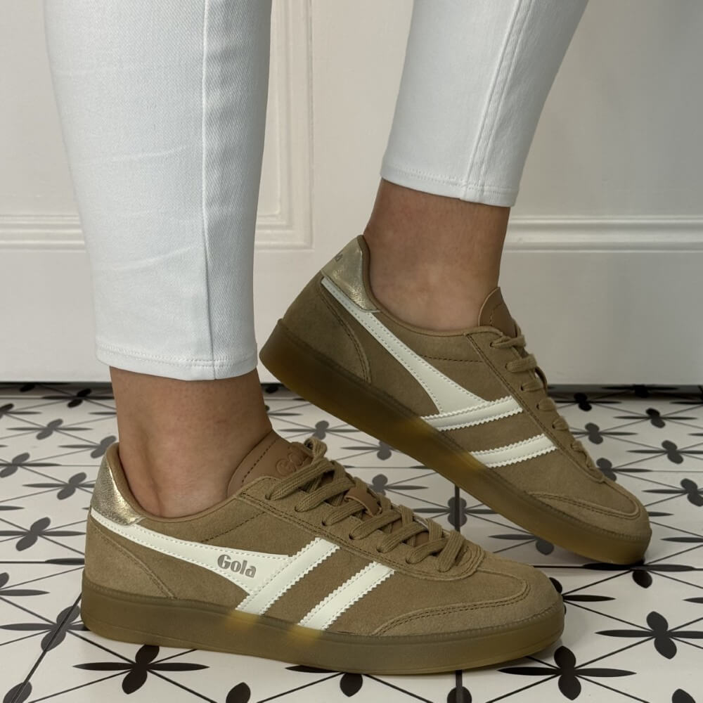 Gola Viper Carmel white gum sole sneakers