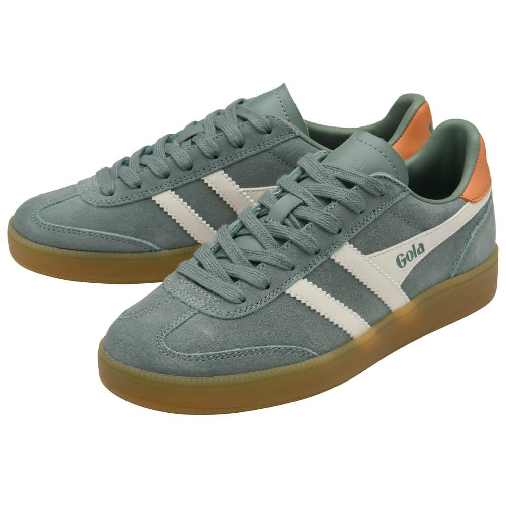 Gola viper Green and white gum sole sneakers 