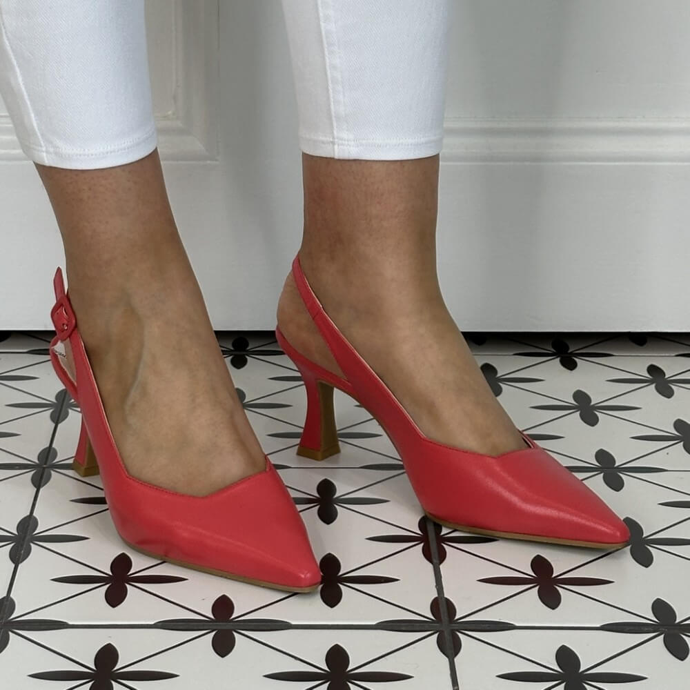 LODI JUCO Leather SLINGBACK Grana Coral