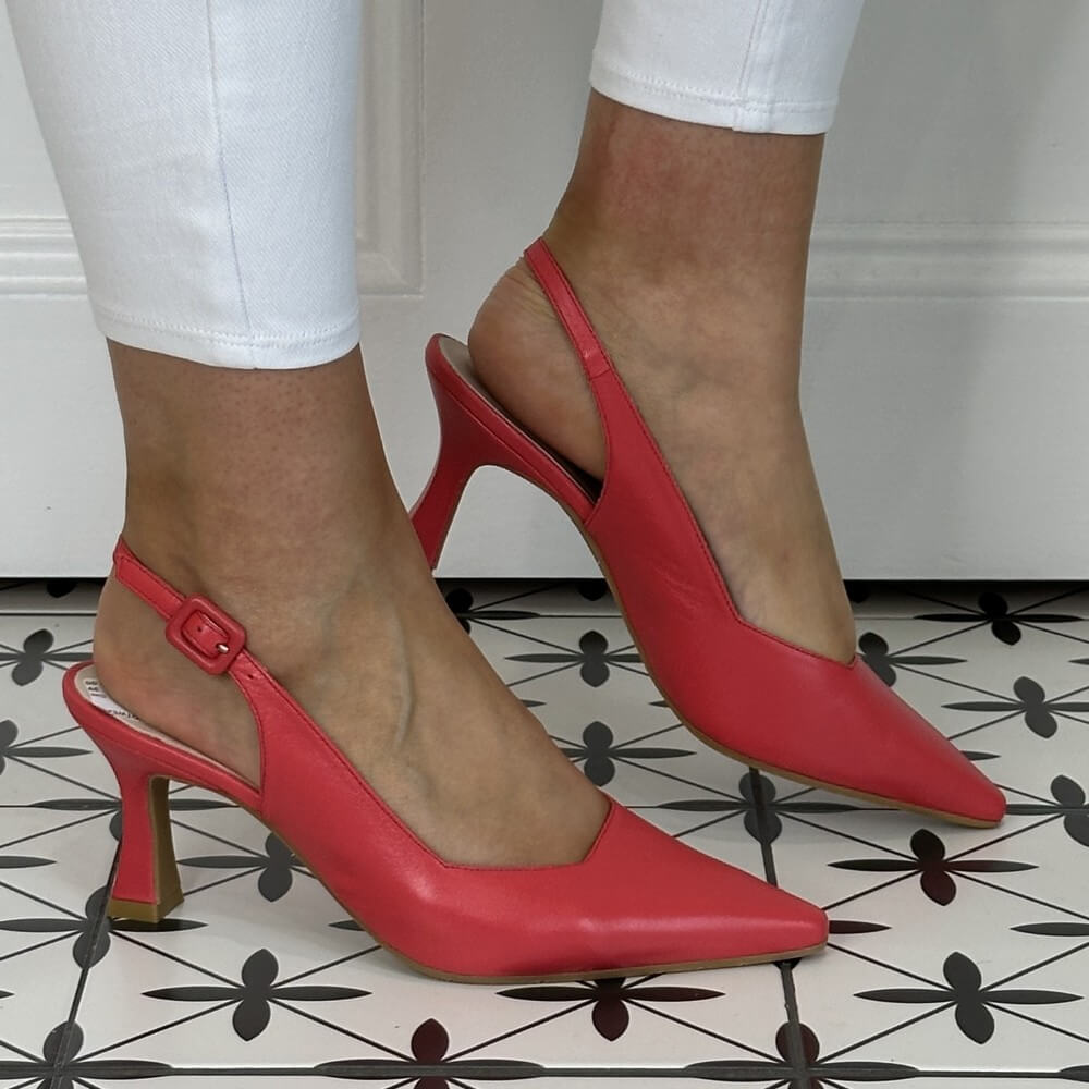 LODI JUCO Leather SLINGBACK Grana Coral