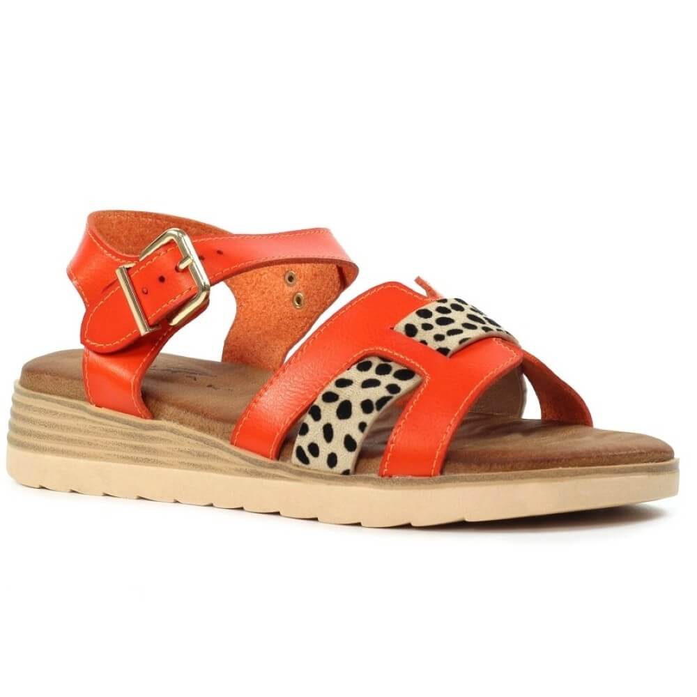 Lunar Carla Sandals-ORANGE