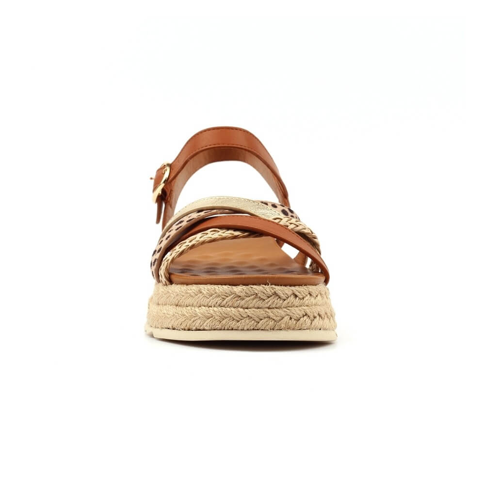 Lunar Flick Platform Tan Multicoloured Sandal