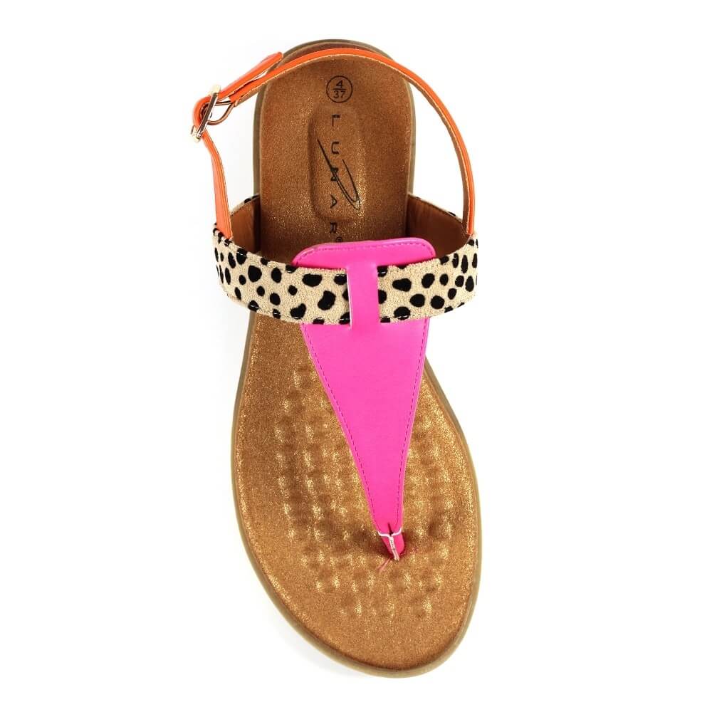 Lunar Gina Sandals-FUCHSIA