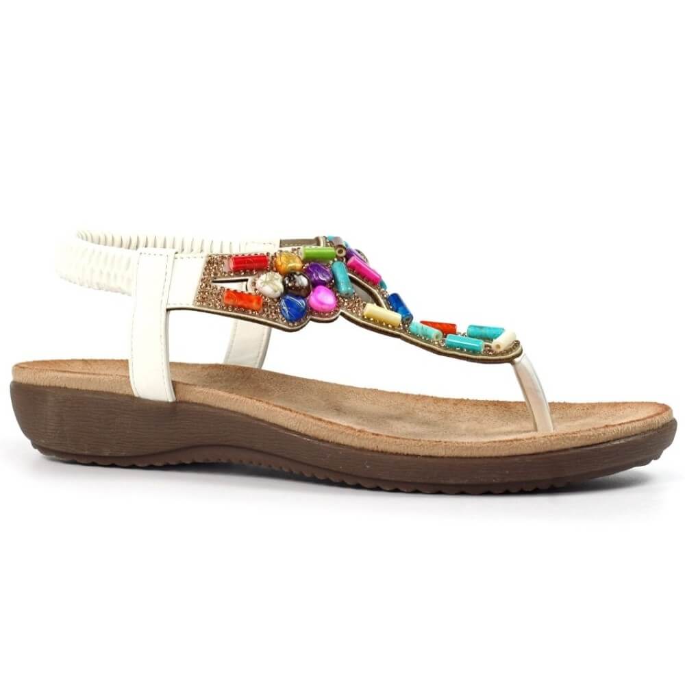 Lunar Rachel Sandals -WHITE
