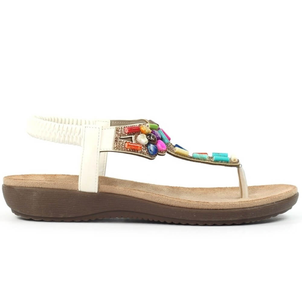 Lunar Rachel Sandals -WHITE