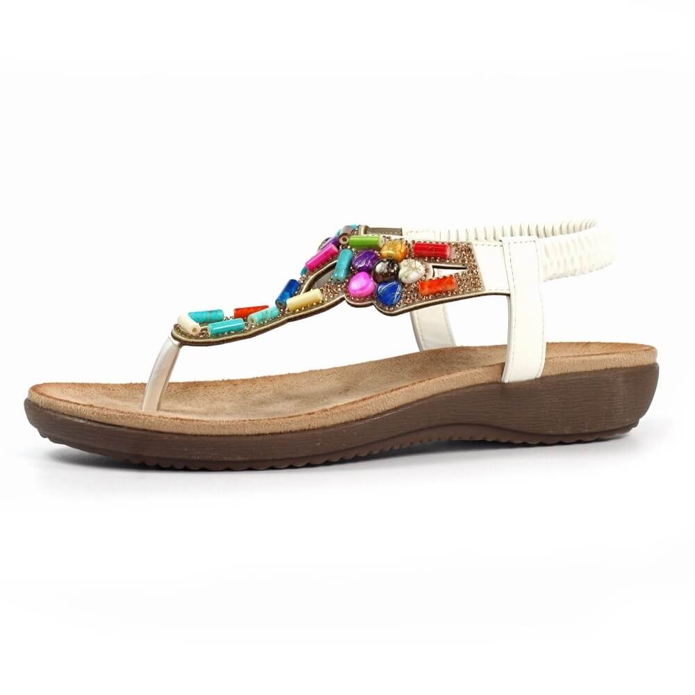 Lunar Rachel Sandals -WHITE