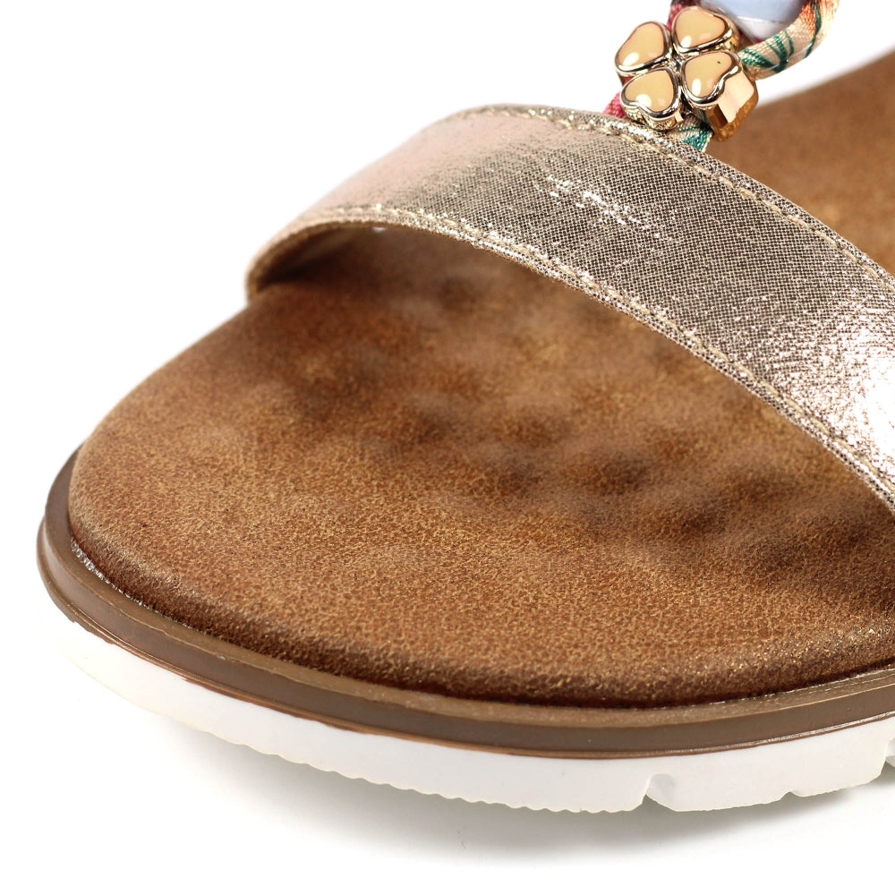 Lunar Tempo Gold Sandal