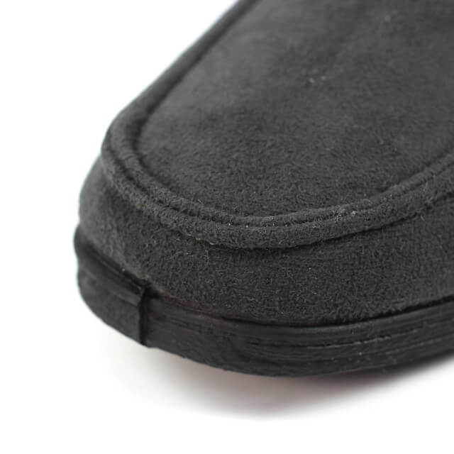 Grey Gents Slippers on a white background