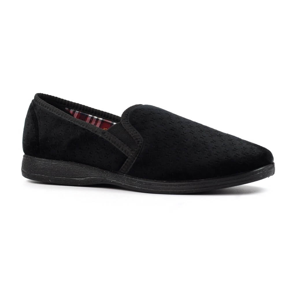 Lunar Tamar Gents Slippers KMD105 Black