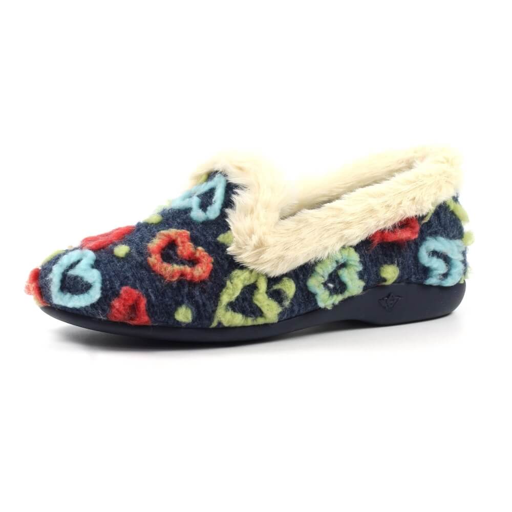 Lunar Truffle Hearts Slipper KLA230 Blue