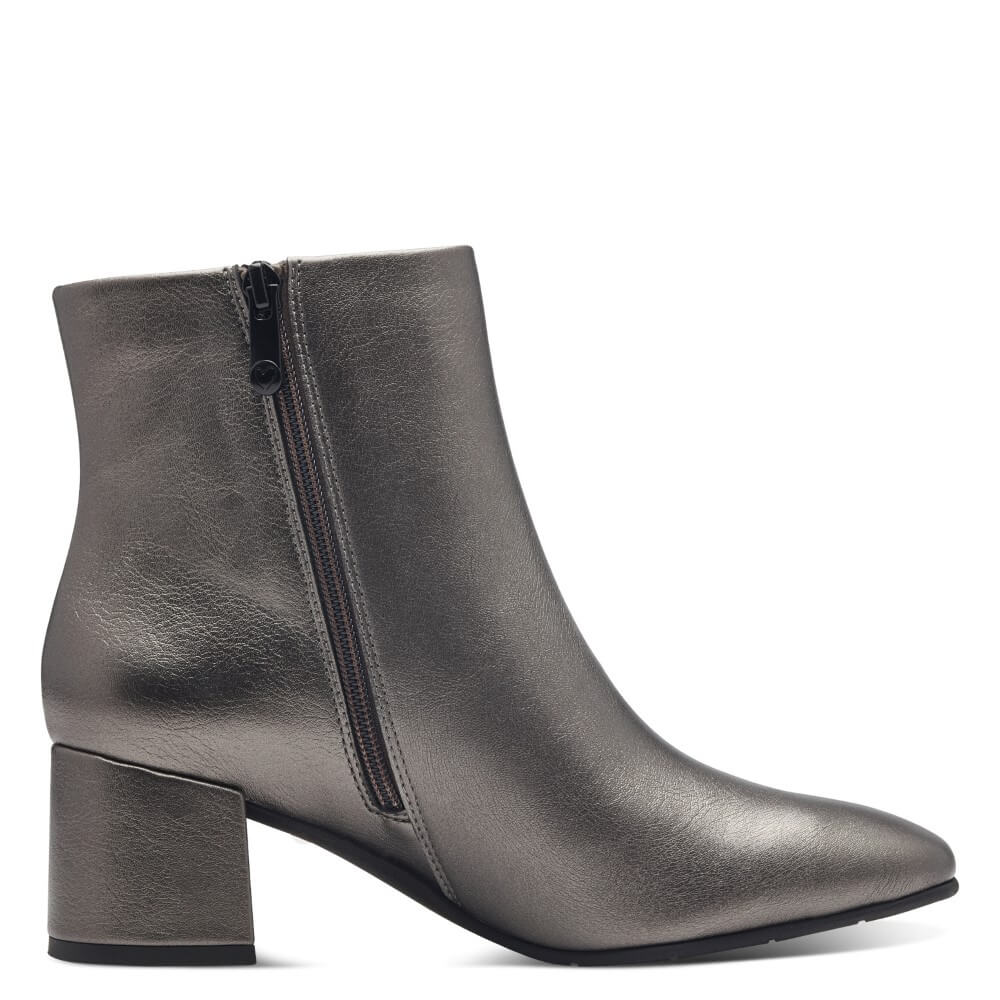 Womens Boots Marco Tozzi Grey Ankle Boots Marco Tozzi 2-25049