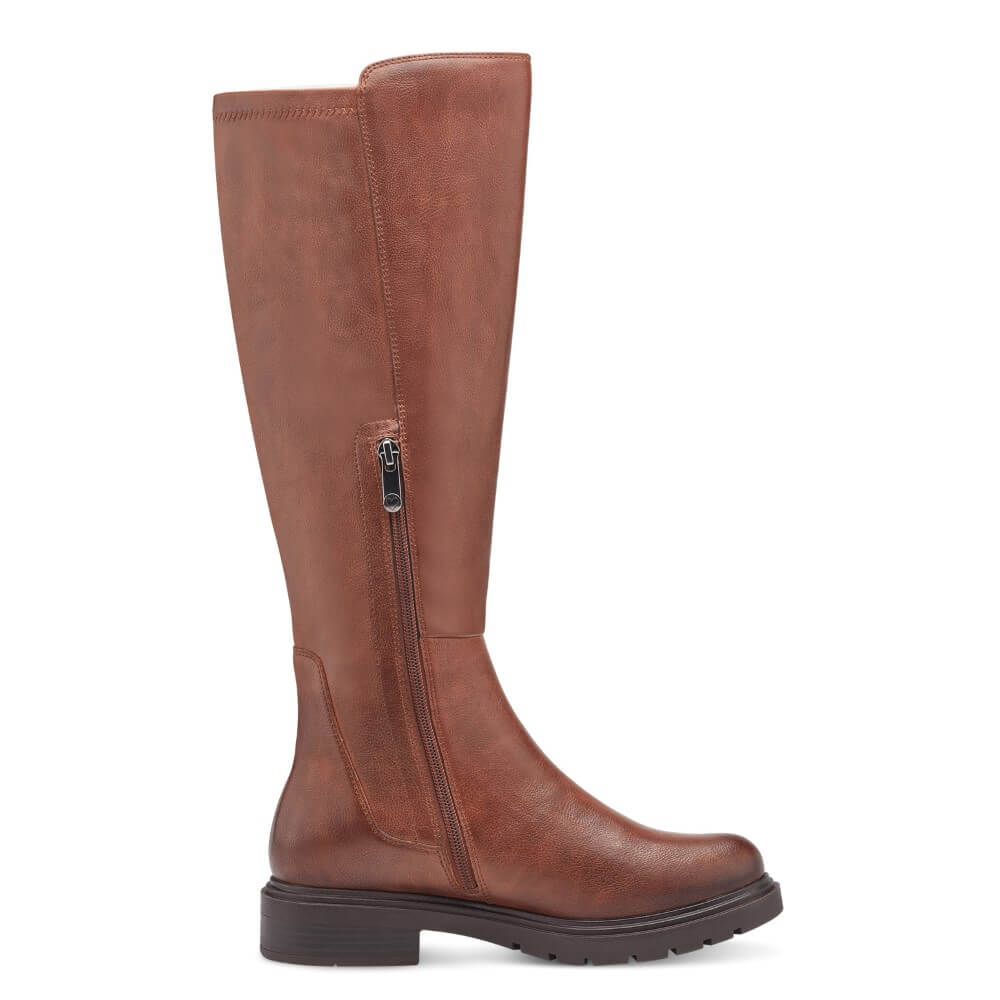 Marco Tozzi 2-25602 Knee High Boots-COGNAC