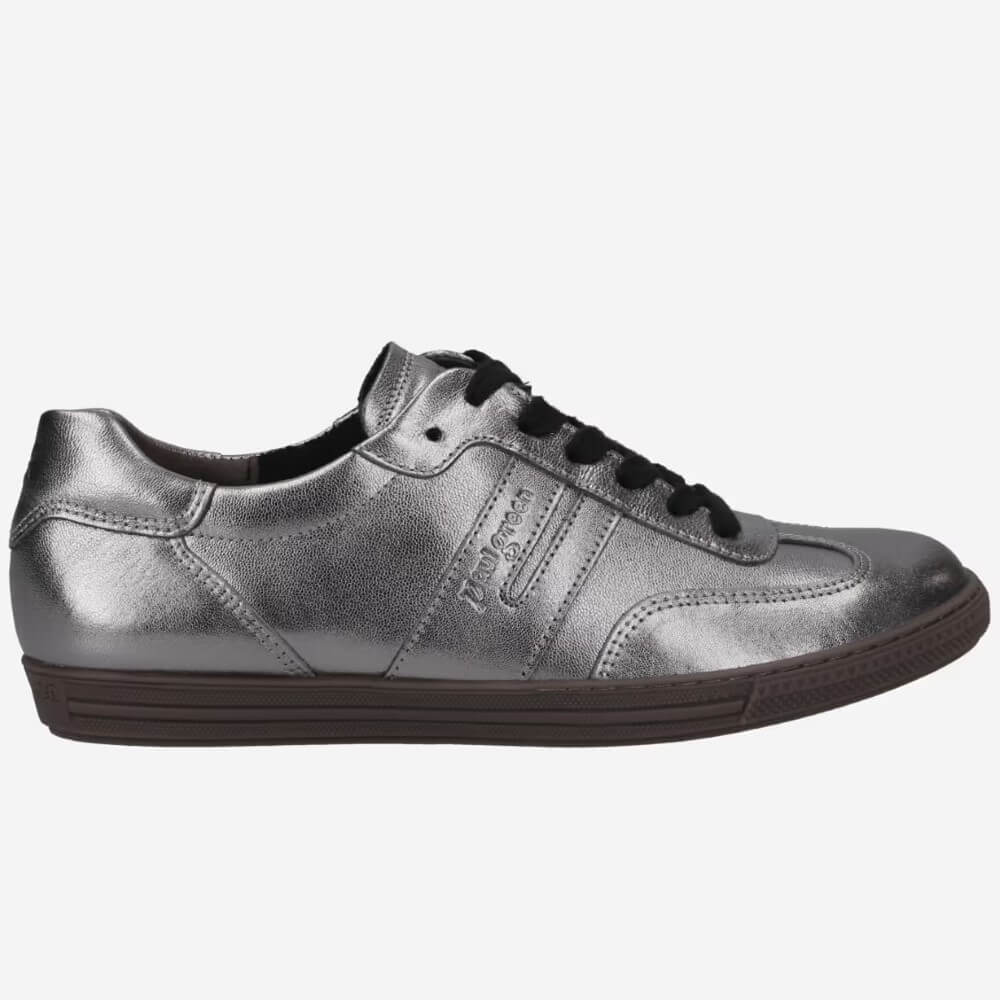 Paul Green 5350 Super Soft Trainer Dark Silver Gun Metal