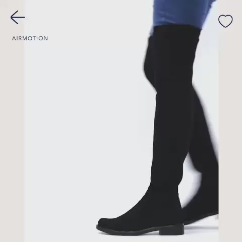Caprice over the knee vegan boot worn with jeans
