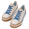 Video of person wearing Ara Rom 12-50004 White sneakers with blue accents and leopard print details on a white background