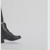 Ara Black Leather Block Heel Boots