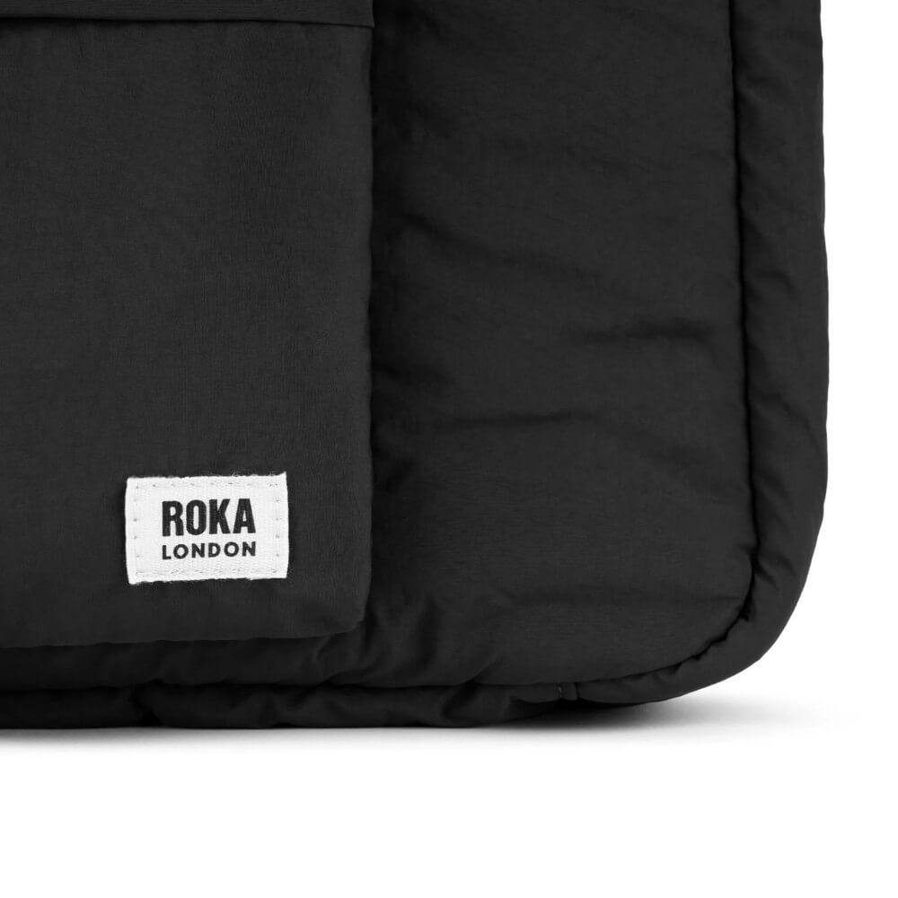 Roka Belsize Medium Puffy Shoulder Bag Black