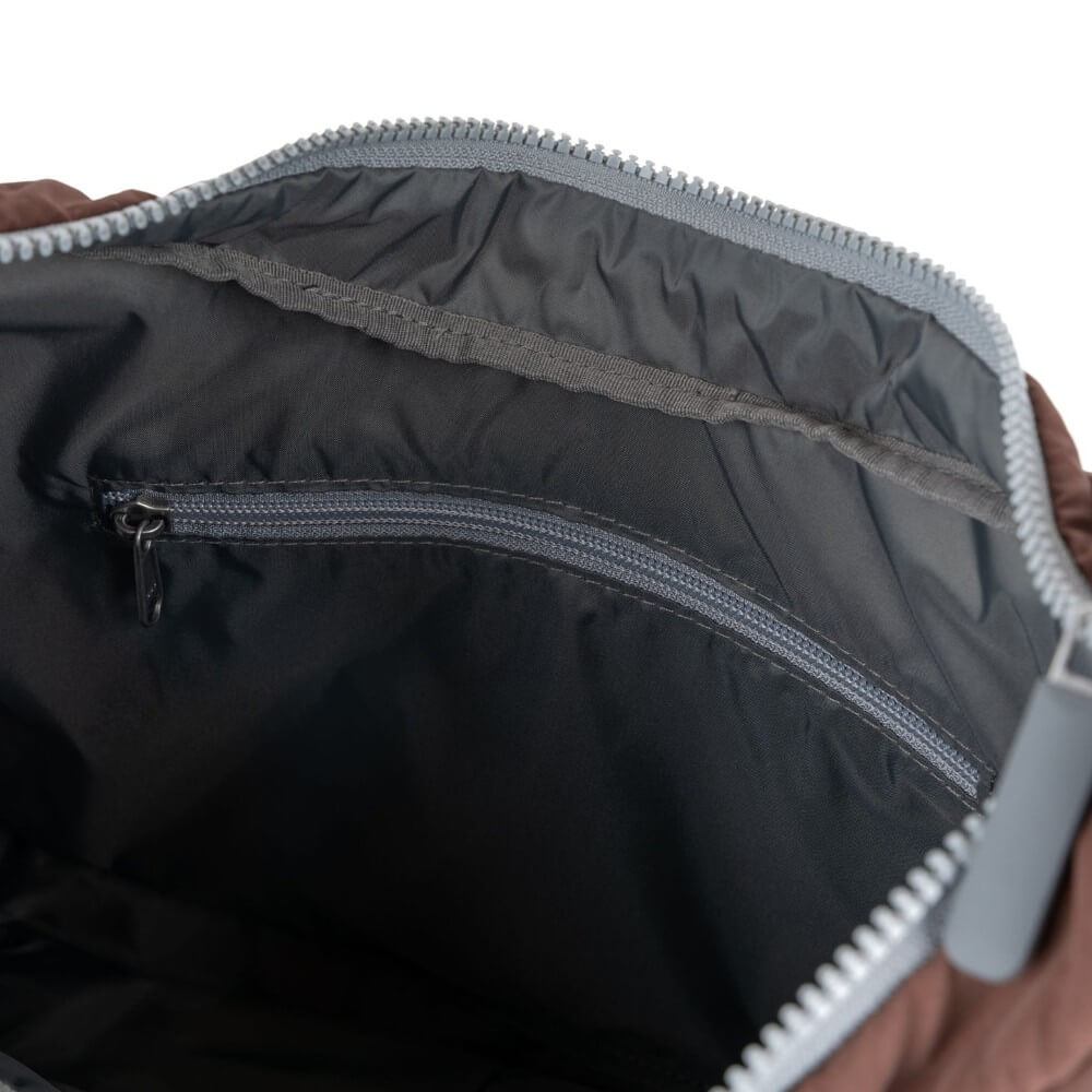 Roka Belsize Medium Puffy Shoulder Bag Chocolate Brown