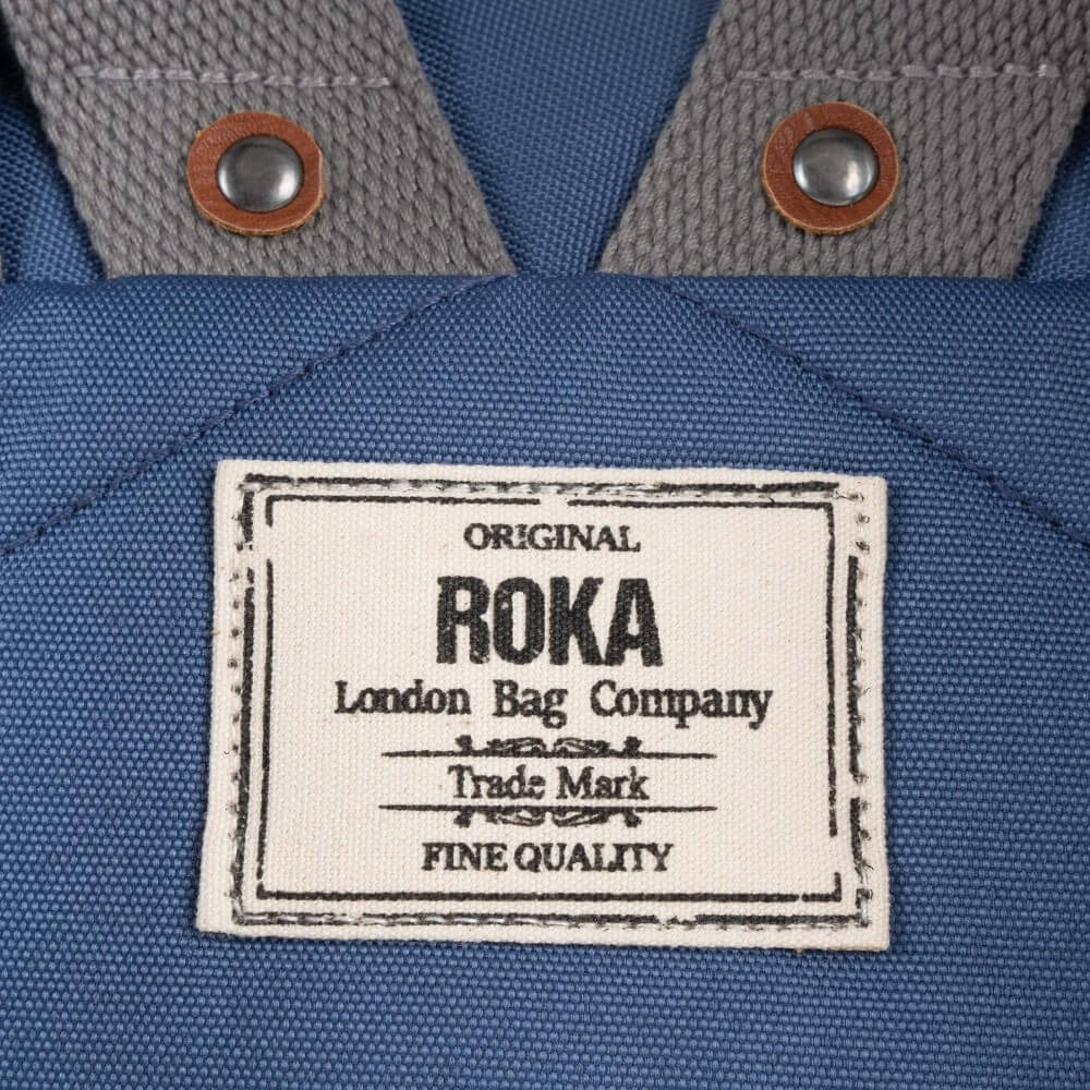 ROKA FINCHLEY A Large RECYCLED CANVAS-BURNT BLUE