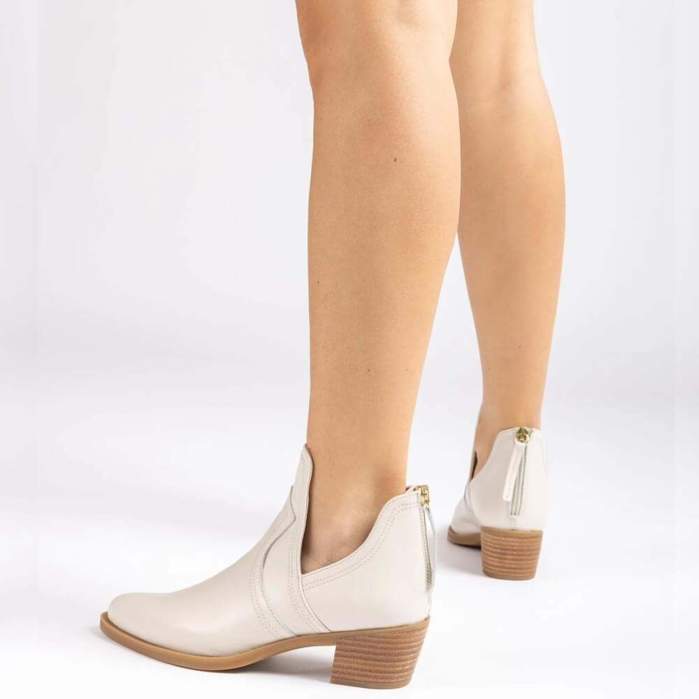 Unisa GUISEL Ankle Boot -IVORY