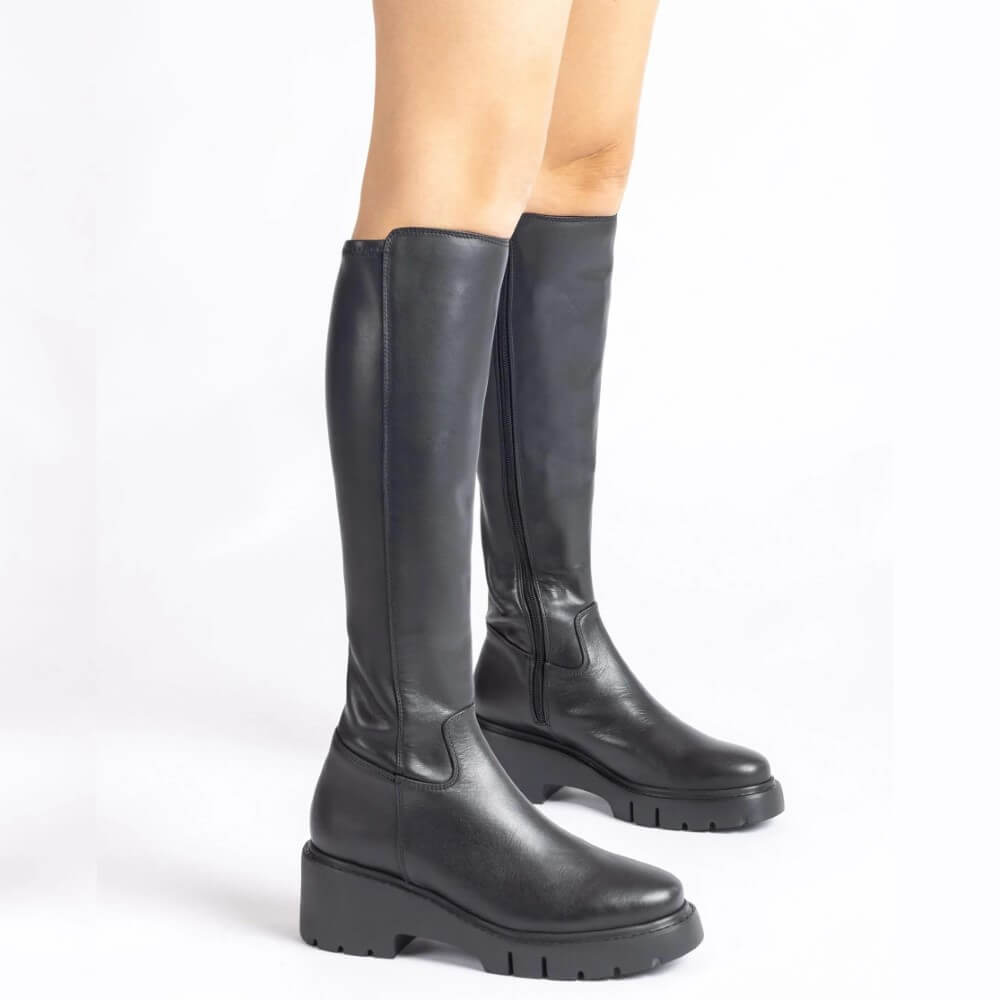 Unisa JACE Knee High-BLACK