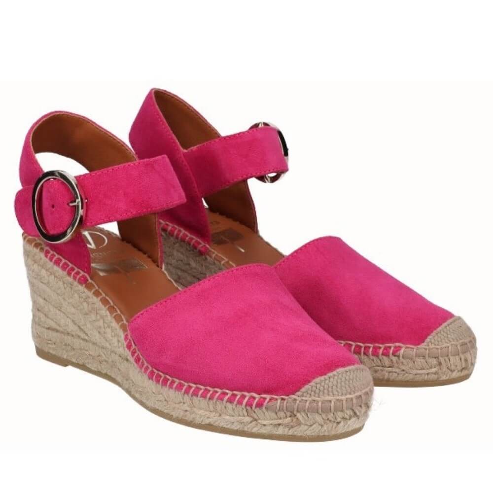 VIGUERA 1922 Wedge Espadrille-FUXIA