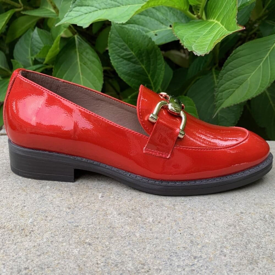 Wondes A-7252 Patent Loafer-RED