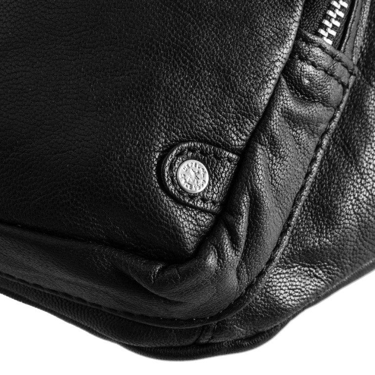 DEPECHE Leather Bumbag 13396-BLACK