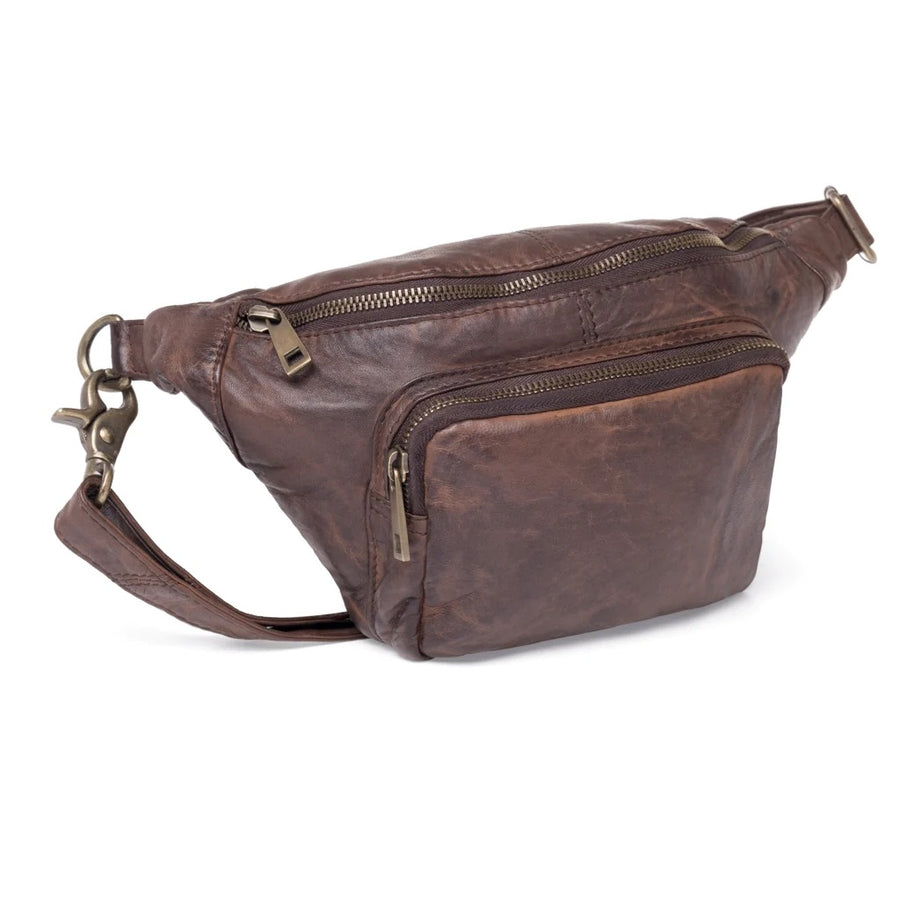 DEPECHE Leather Bumbag 13396-BROWN – O'Flynns Footwear Shop Shoes Online
