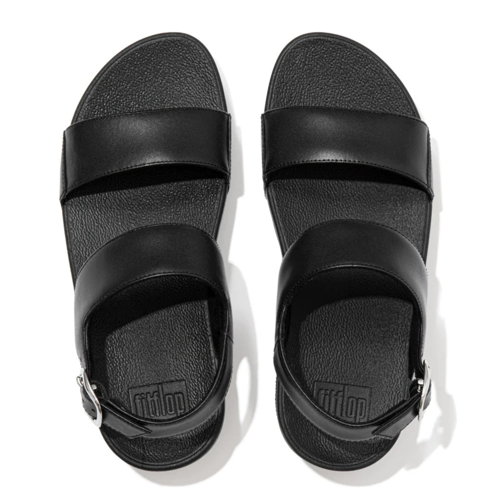 FitFlop Lulu Leather Backstrap sandal-All Black